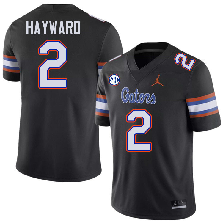 Florida Gators #2 Lagonza Hayward College Football Jerseys Stitched-Black